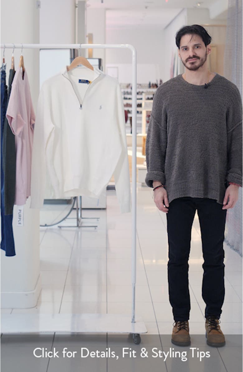 Quarter Zip Cotton Sweater, sales video thumbnail