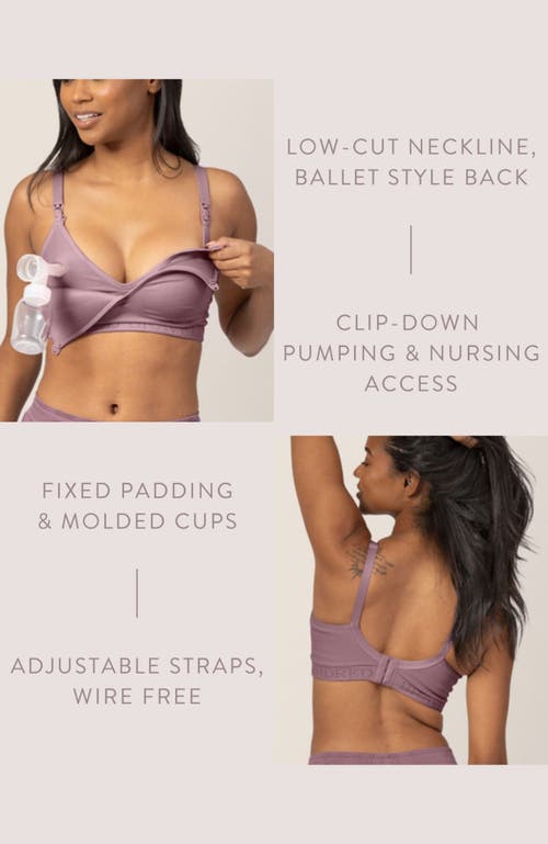 Kindred Bravely Busty Contour Hands-free Pumping & Nursing Bra- Sizing Options Available In Purple