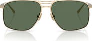 Brunello Cucinelli BC2017ST 56mm Polarized Rectangle Sunglasses