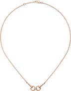 Gucci 18K Pink Gold Diamond Horsebit Necklace