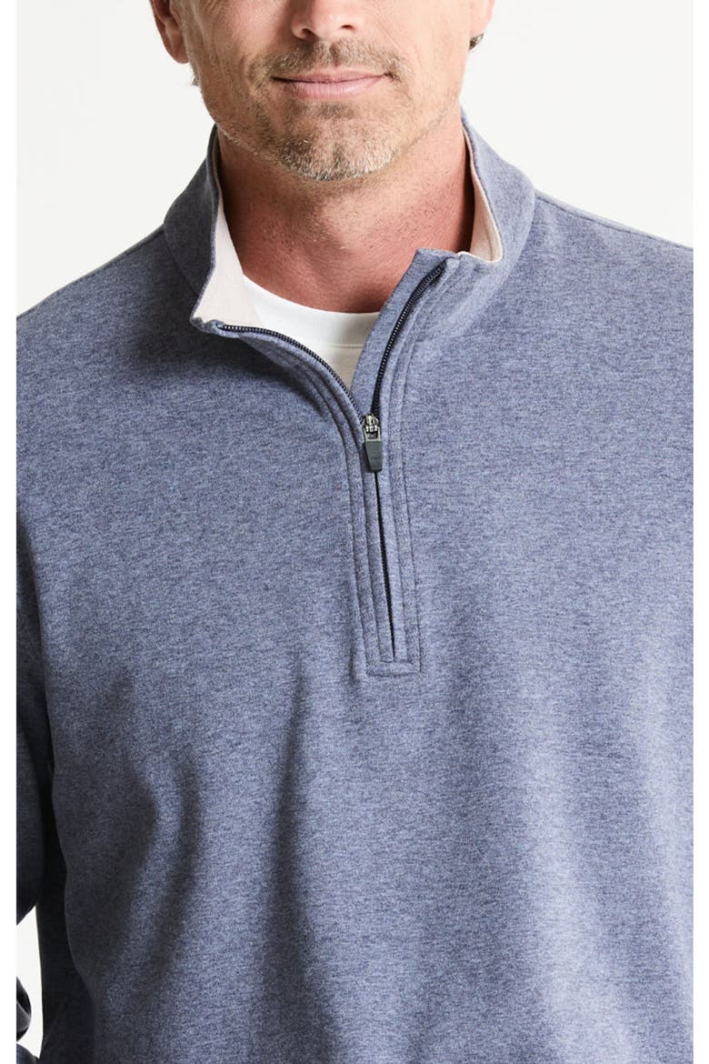 Ultra Soft Heather Pullover Quarter Zip, Alternate, color, BLUE