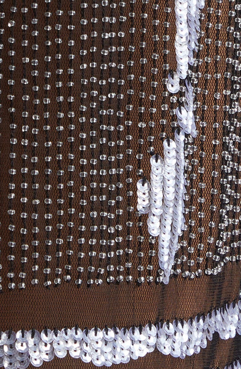 Bode Hyatt Bead & Sequin Embellished Sheer Mesh Skirt, Alternate, color, 