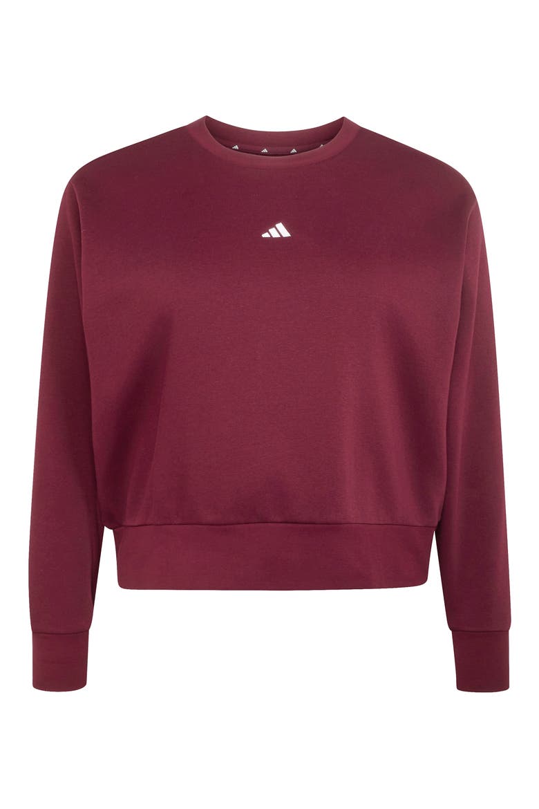 Essential Crewneck Sweatshirt, Alternate, color, MAROON
