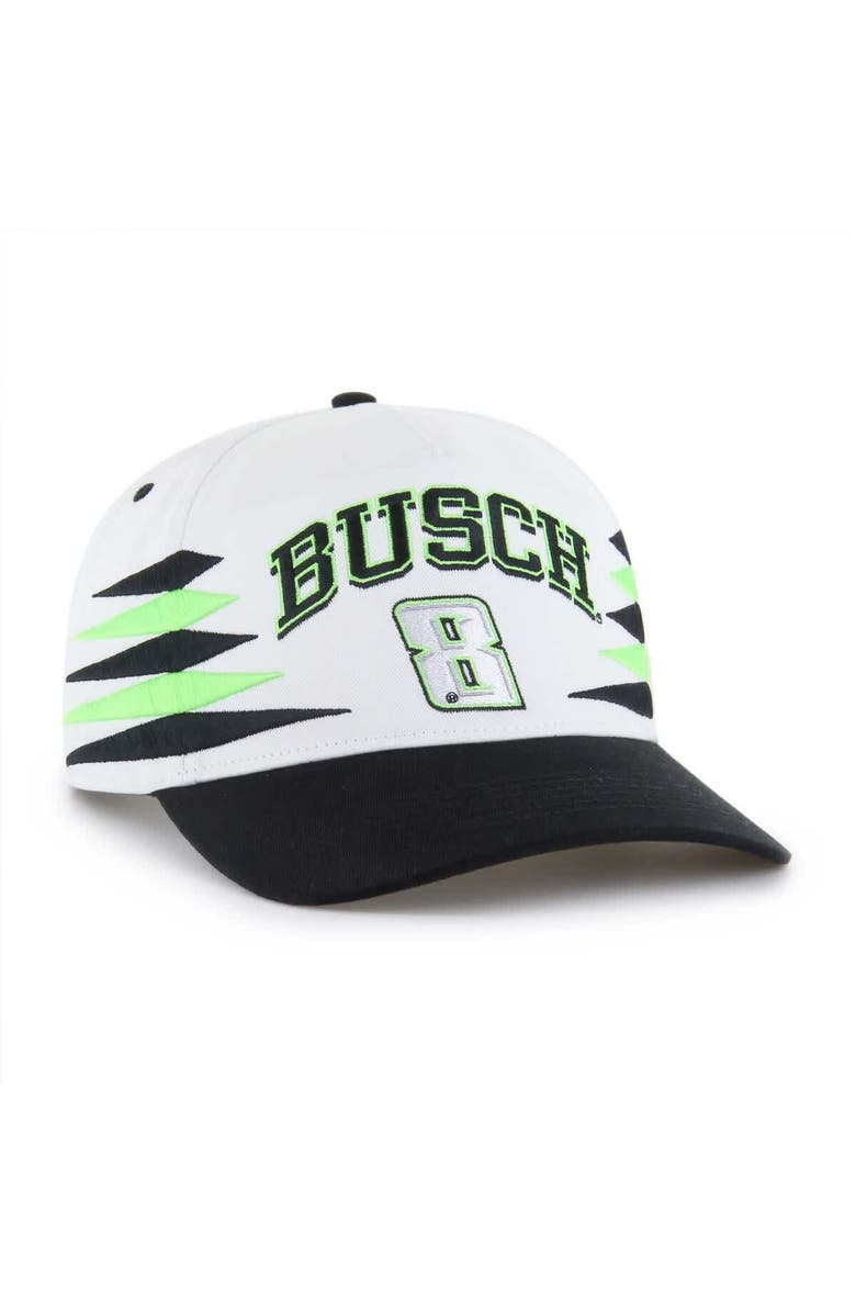 '47 Men's '47  White Kyle Busch  Diamond Cut Hitch Adjustable Hat, Alternate, color, White