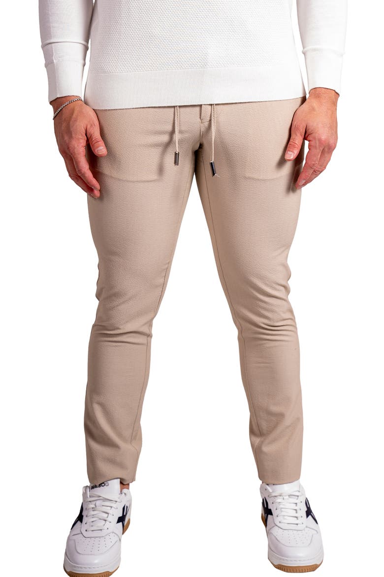 Everyday Ebony Slim Fit Pants, Main, color, BROWN