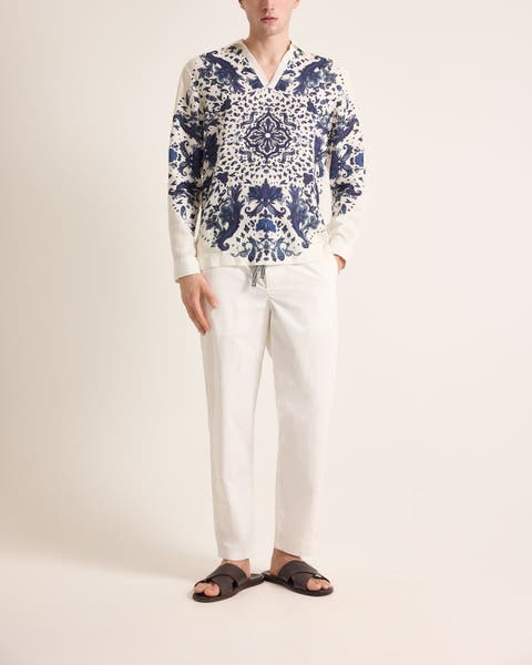 Ridley Linen Relaxed Fit Linen Mirabello Overhead Shirt