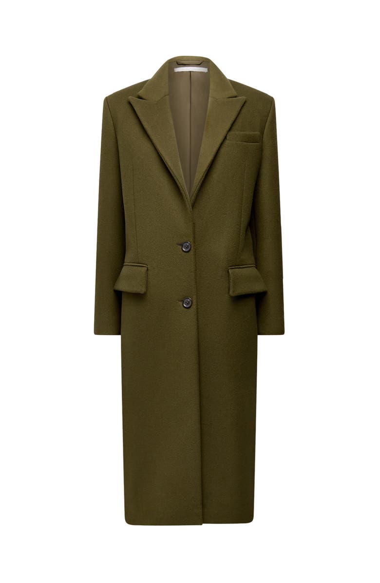 Another Tomorrow Tailored Overcoat, Alternate, color, Moss