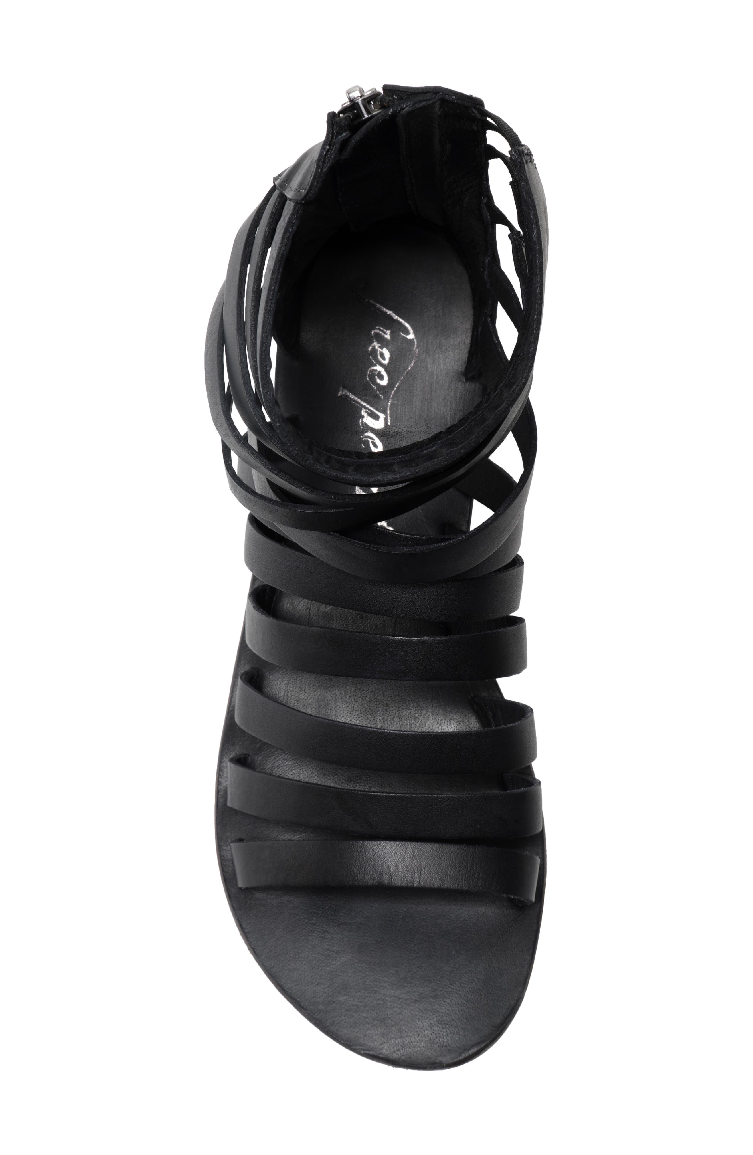 Lucia Gladiator Sandal, Alternate, color, BLACK