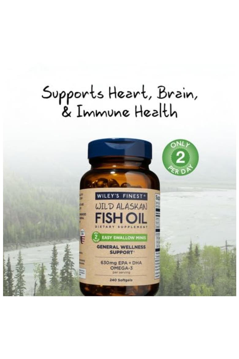 Easy Swallow Omega-3 Fish Oil Mini Softgels 240 mini softgels,, Alternate, color, None