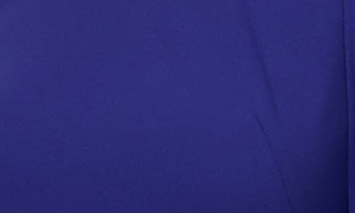 Shop Adrianna Papell Off The Shoulder Long Sleeve Capelet Cocktail Dress In Dark Blue Violet