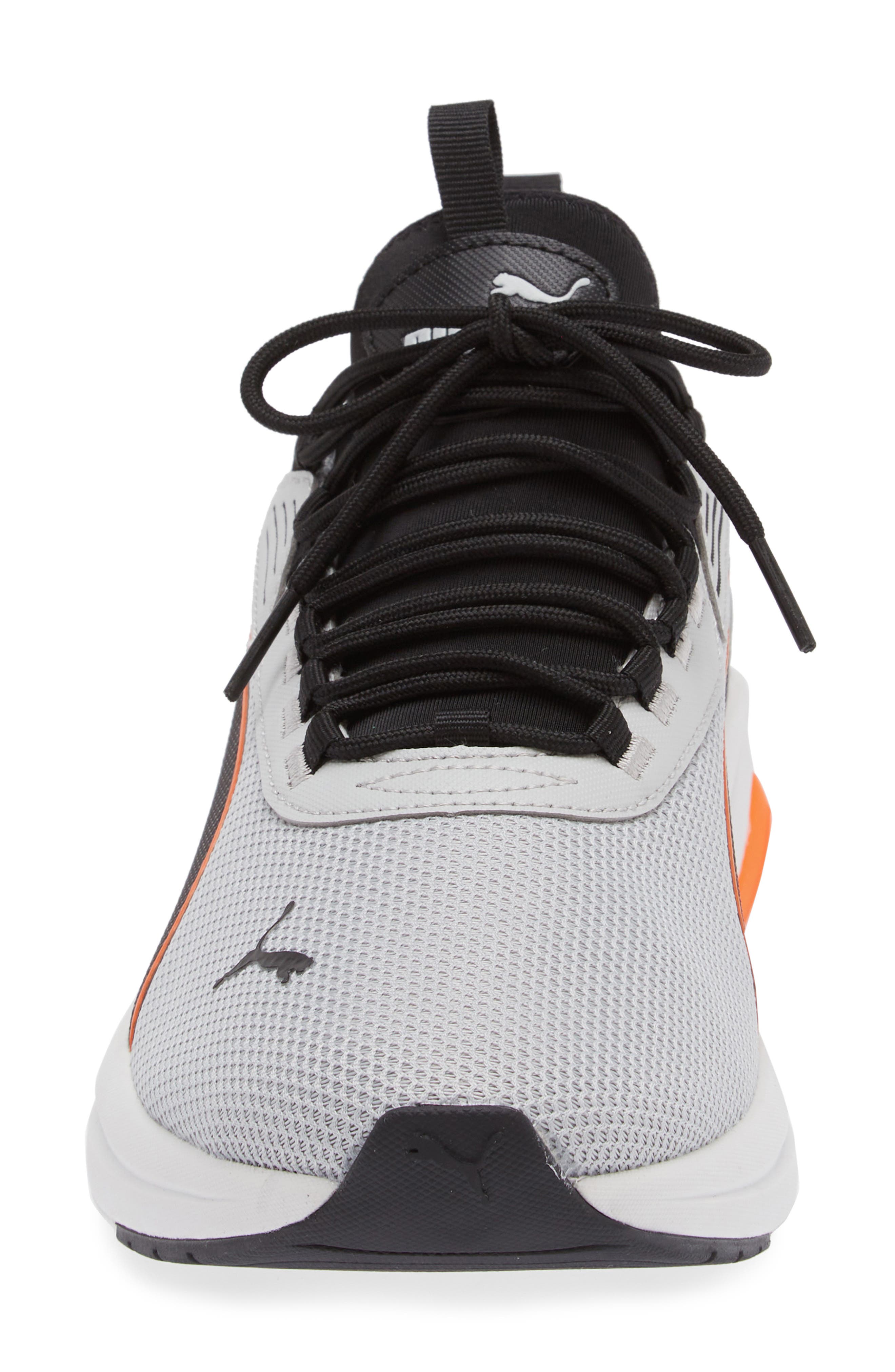 PUMA Amplifier Sneaker, Alternate, color, Flat Light Gray-Black-Orange