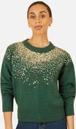 Yumi Relaxed Knitted Sequin Sweater