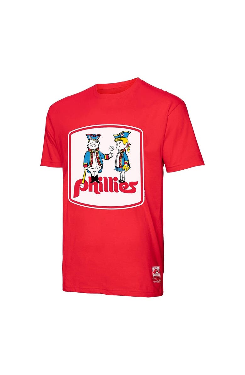Mitchell & Ness Men's Mitchell & Ness Red Philadelphia Phillies Basic Logo T-Shirt, Alternate, color, 