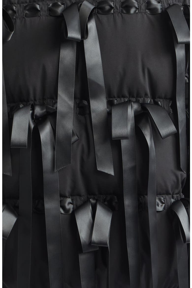 Visby Puffer Jacket with Bows, Alternate, color, BLACK