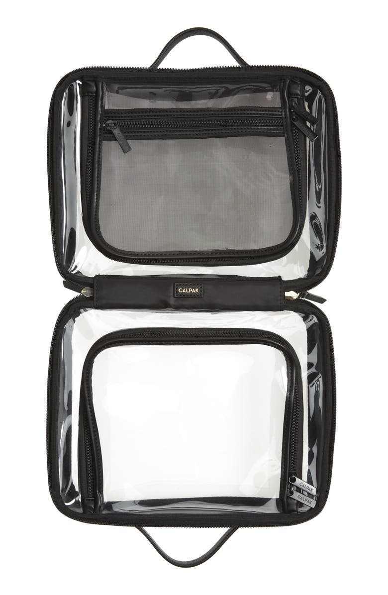 CALPAK Clear Cosmetics Case, Alternate, color,