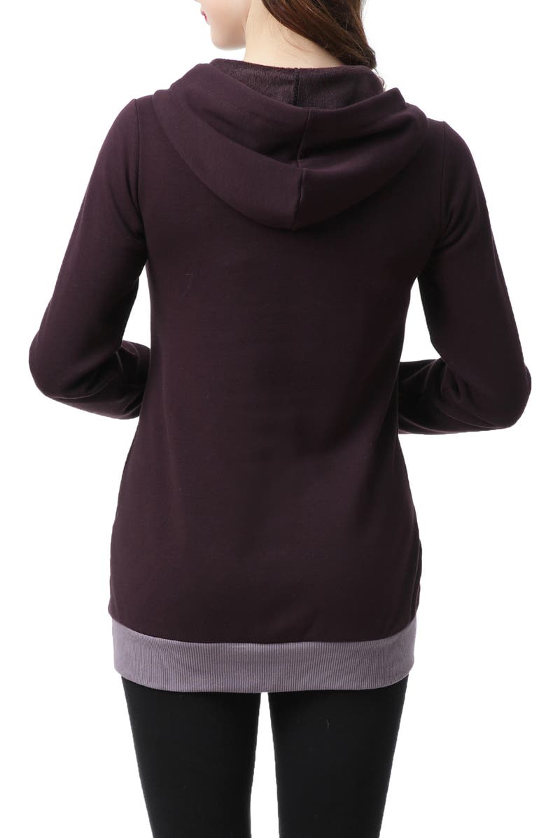 Kimi and Kai Mandie Embroidered Maternity Hoodie, Alternate, color,