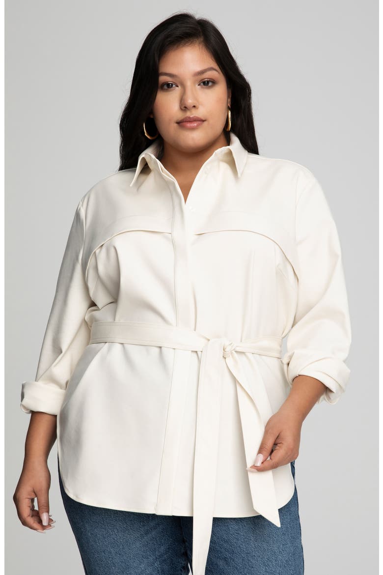 Safari Utility Belted Tunic, Alternate, color, BONE