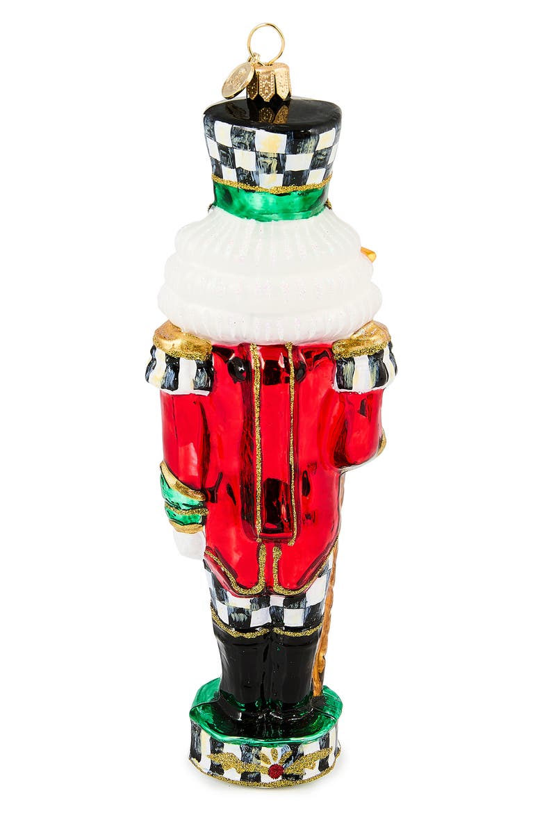 Courtly Classic Nutcracker Glass Ornament, Alternate, color, COURTLY