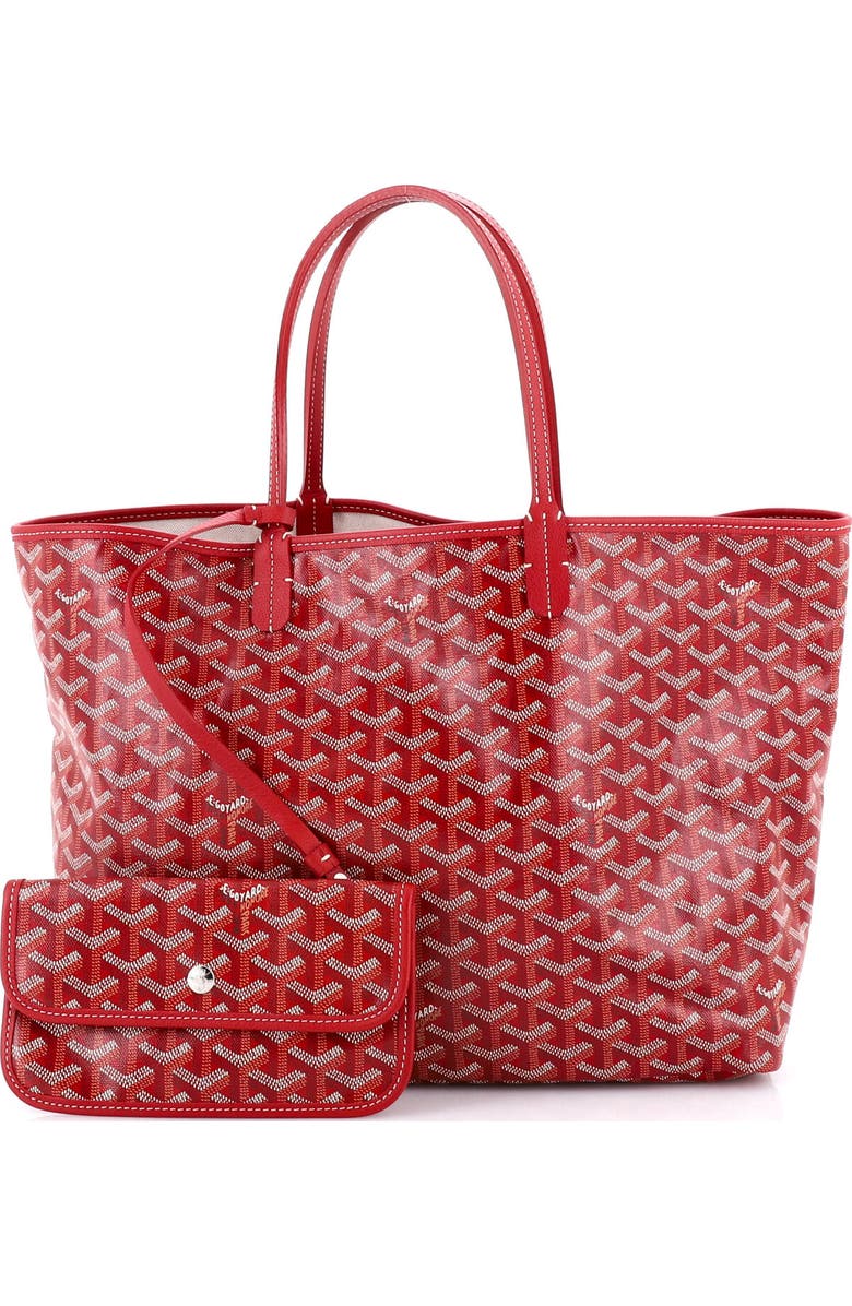 Pre-Owned Goyard Saint Louis Tote Coated Canvas PM, Alternate, color, Red