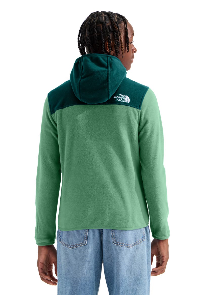 Kids' Glacier Polar Fleece Zip-Up Hoodie, Alternate, color, DIMMED ALGAE/ HUNTER GREEN