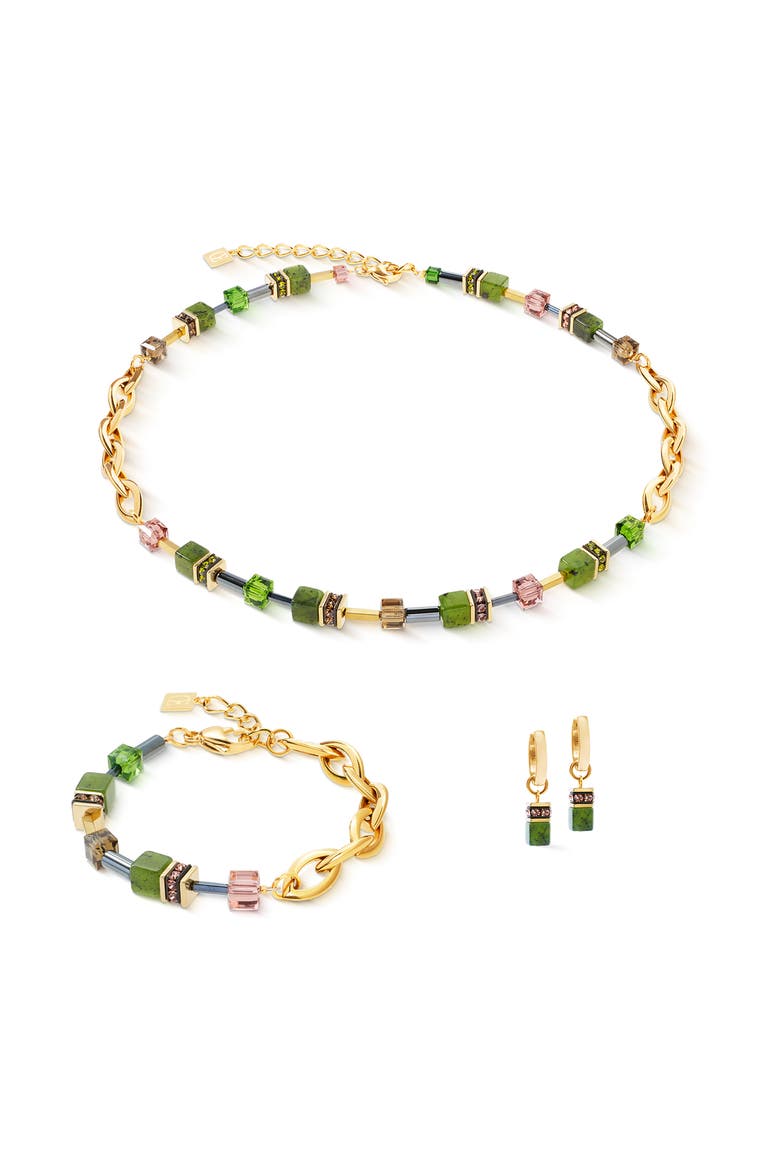 Geocube® Chunky Chain Necklace, Alternate, color, Green