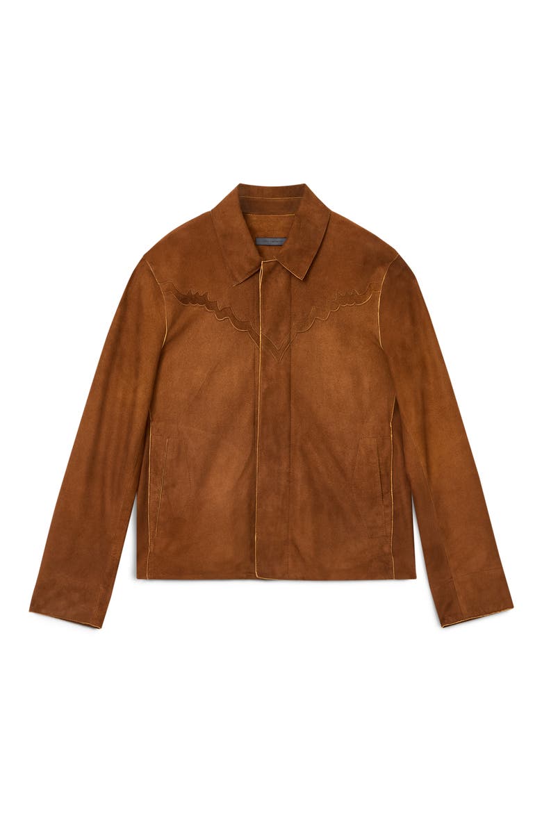 Marlee Suede Western Jacket, Alternate, color, BALSA