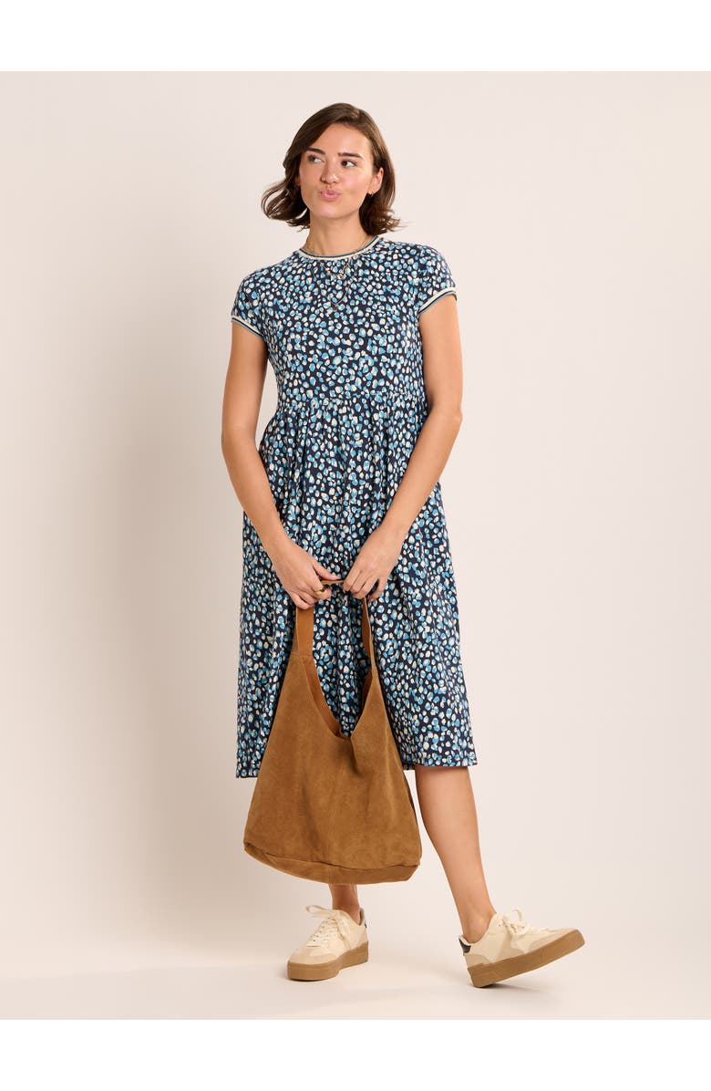 Brakeburn Alexia Midi Dress, Alternate, color, Navy