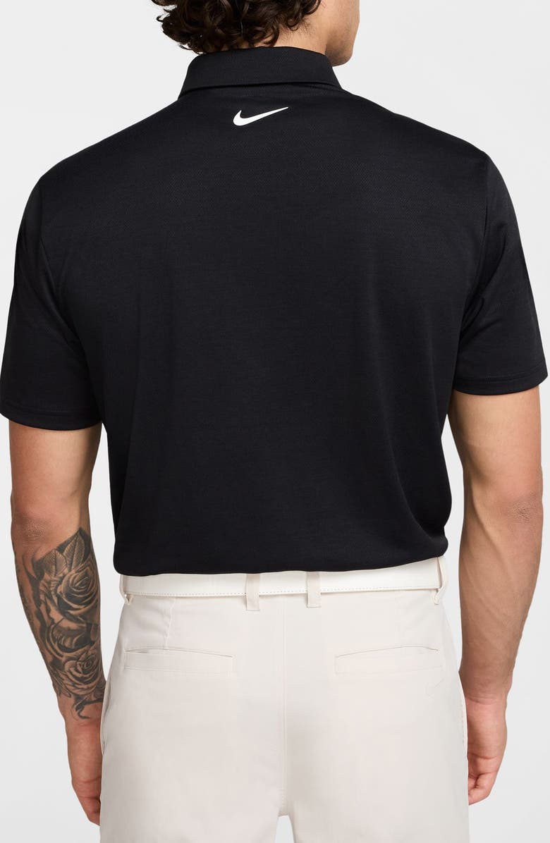 Nike Golf Dri-FIT Tour Jacquard Golf Polo, Alternate, color, Black/ White