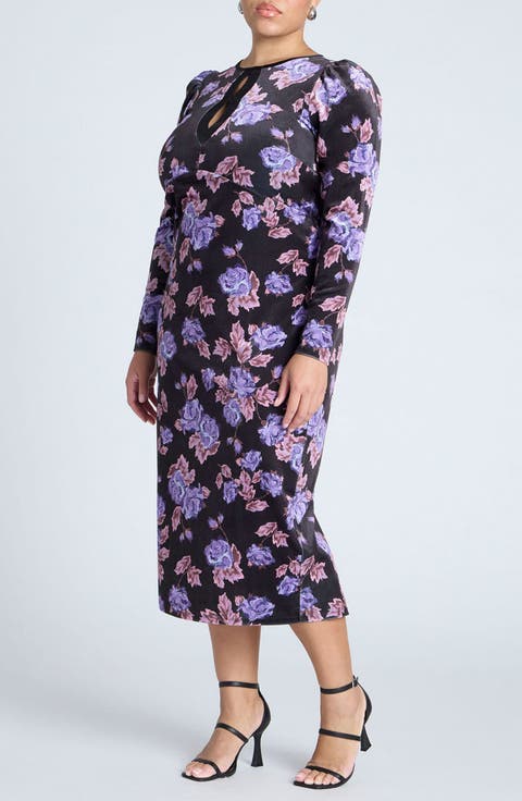Velvet Floral Dresses for Women Velvet Floral Dresses for Women