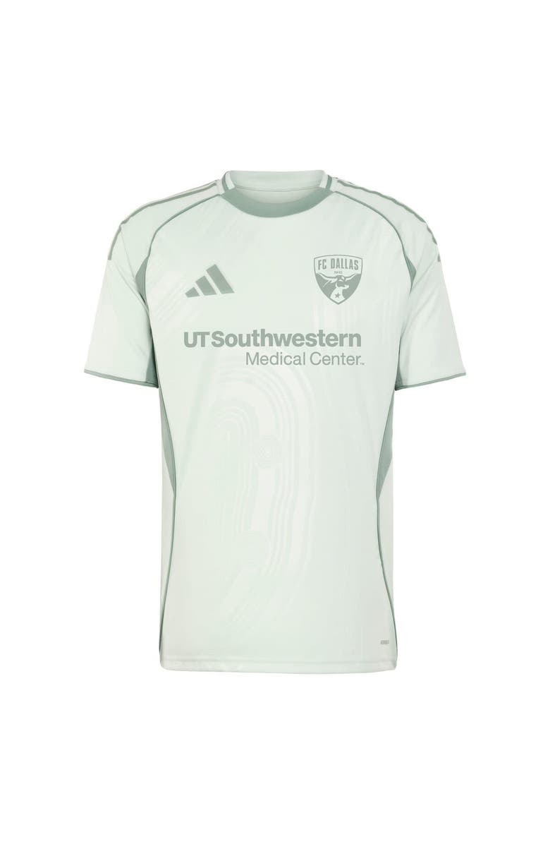 adidas Men's adidas Light Green FC Dallas 2025 One Planet Pre-Match Top, Alternate, color, Light Green