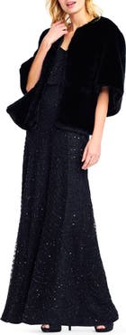 Adrianna Papell Faux Fur Jacket