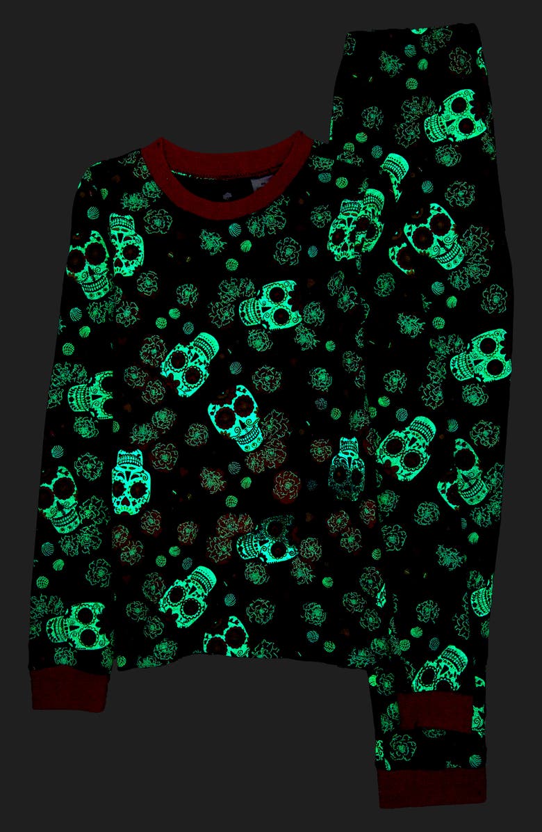 Tucker + Tate Kids' Glow in the Dark Fitted Two-Piece Cotton Pajamas, Alternate, color, 