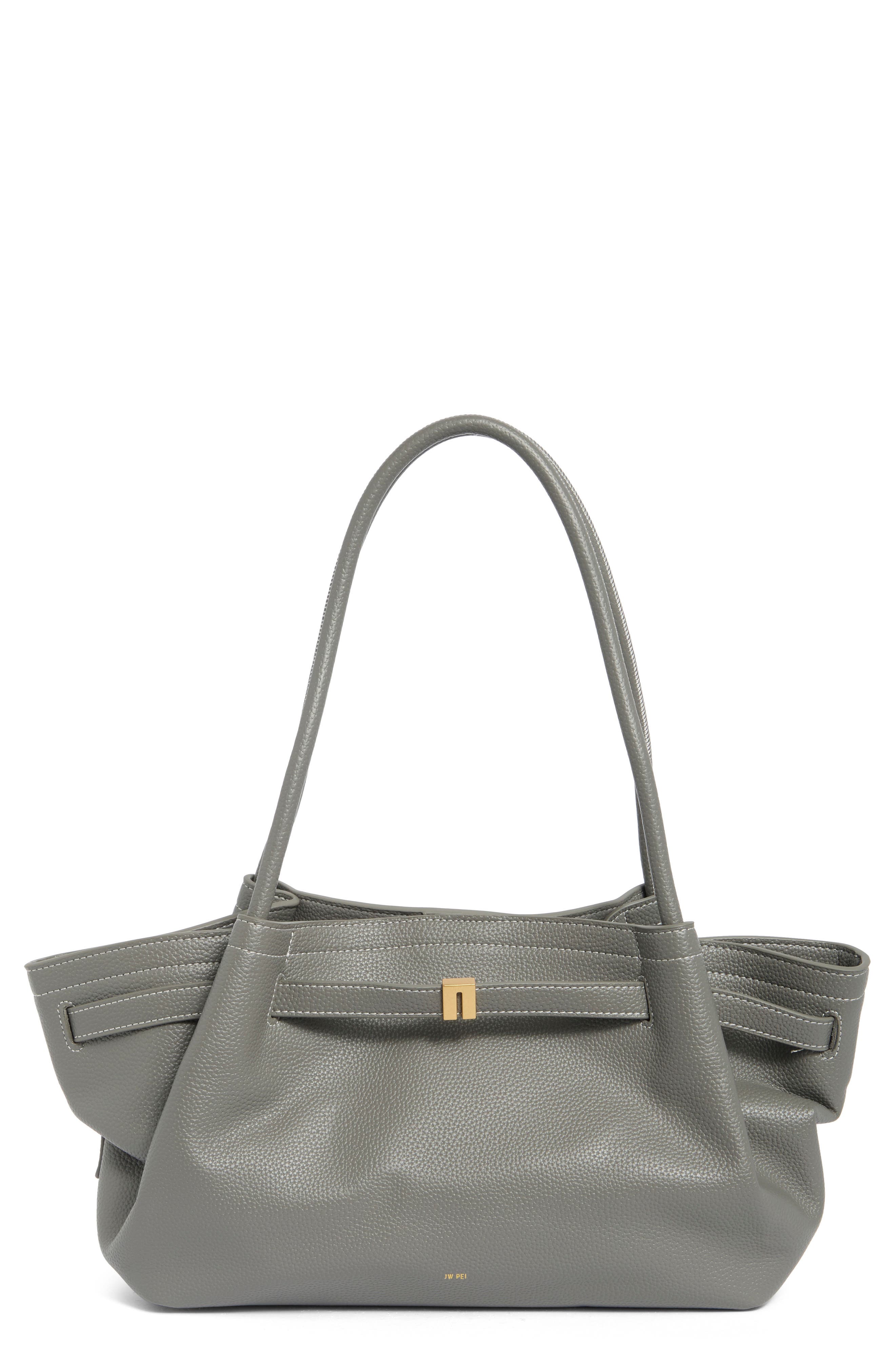 Hana Wide Faux Leather Tote