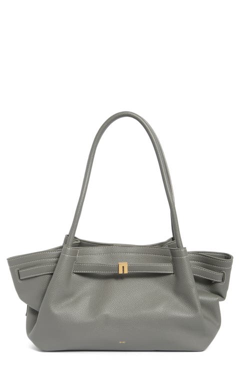 Hana Wide Faux Leather Tote