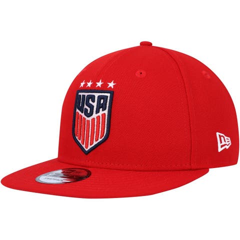 Men's New Era Red USWNT Team Basic 9FIFTY Snapback Hat