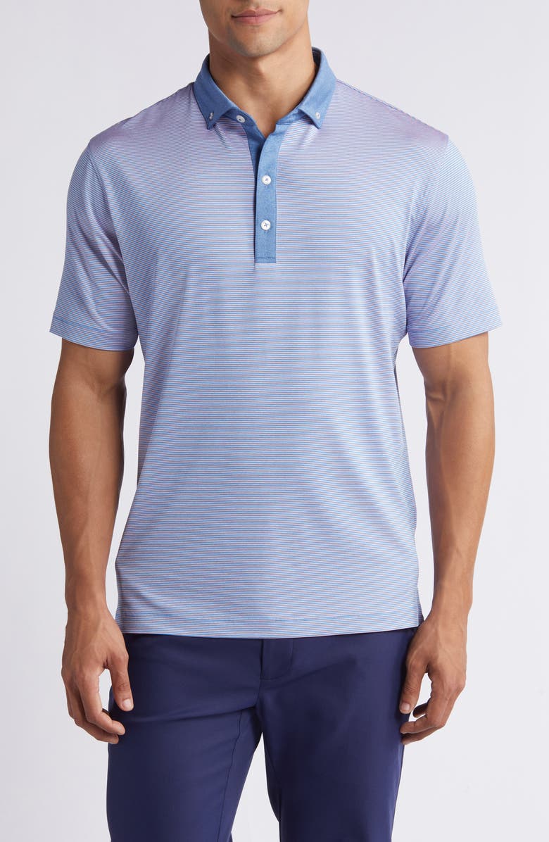 johnnie-O Walsh Feeder Stripe PREP-FORMANCE Polo, Main, color, 