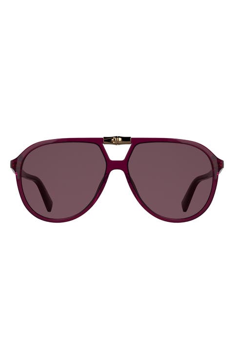 Roseau 58mm Aviator Sunglasses