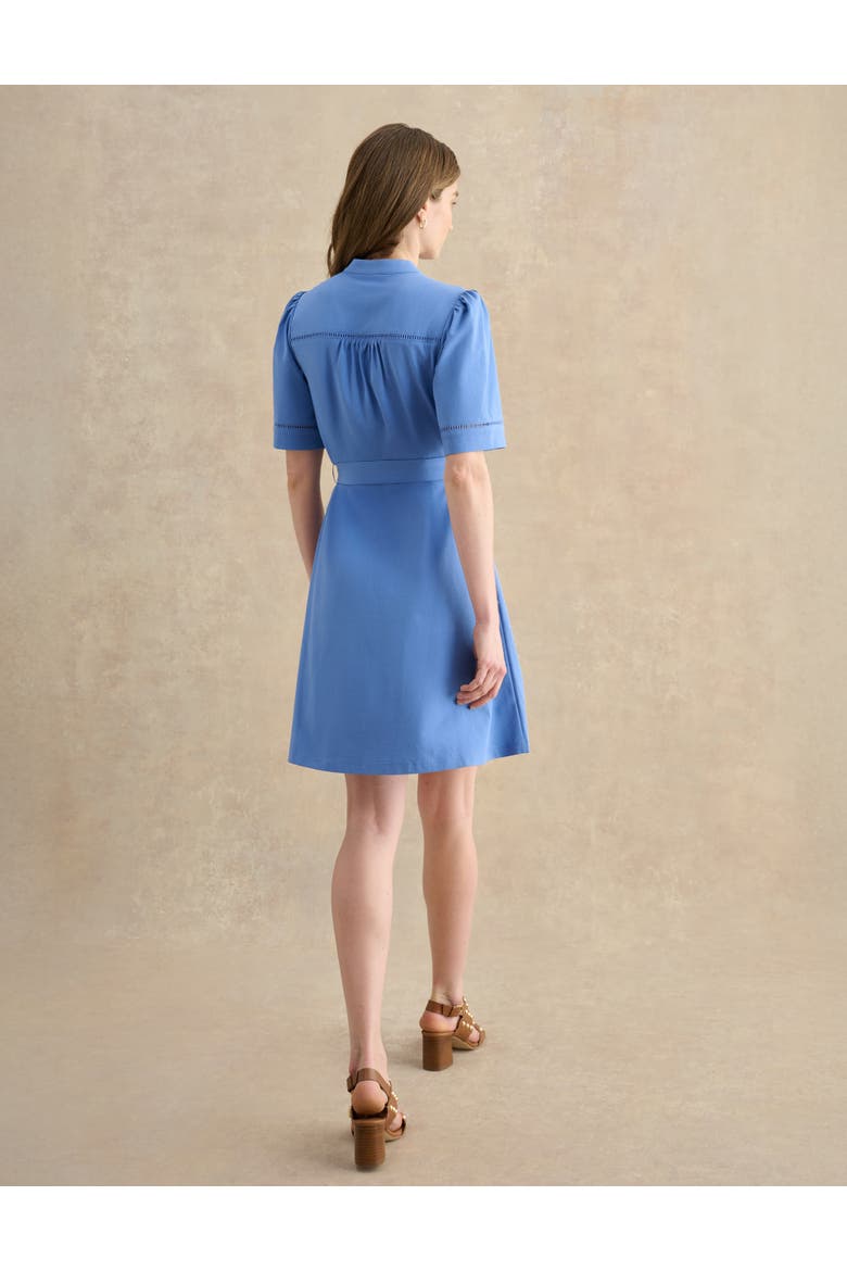 Livvie Belted Mini Shirt Dress, Alternate, color, Riversideblue