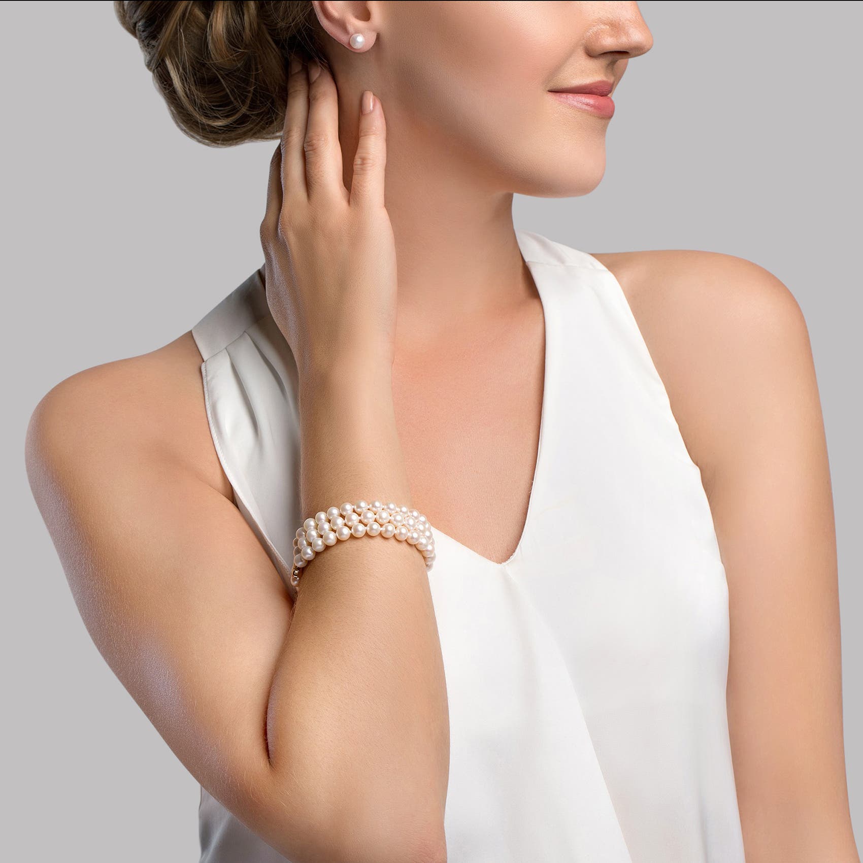 The Pearl Source Triple Akoya Pearl Bracelet (Women) | Nordstrom