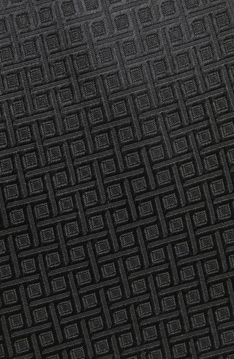 Duchamp Grid Silk Tie, Alternate, color, Black