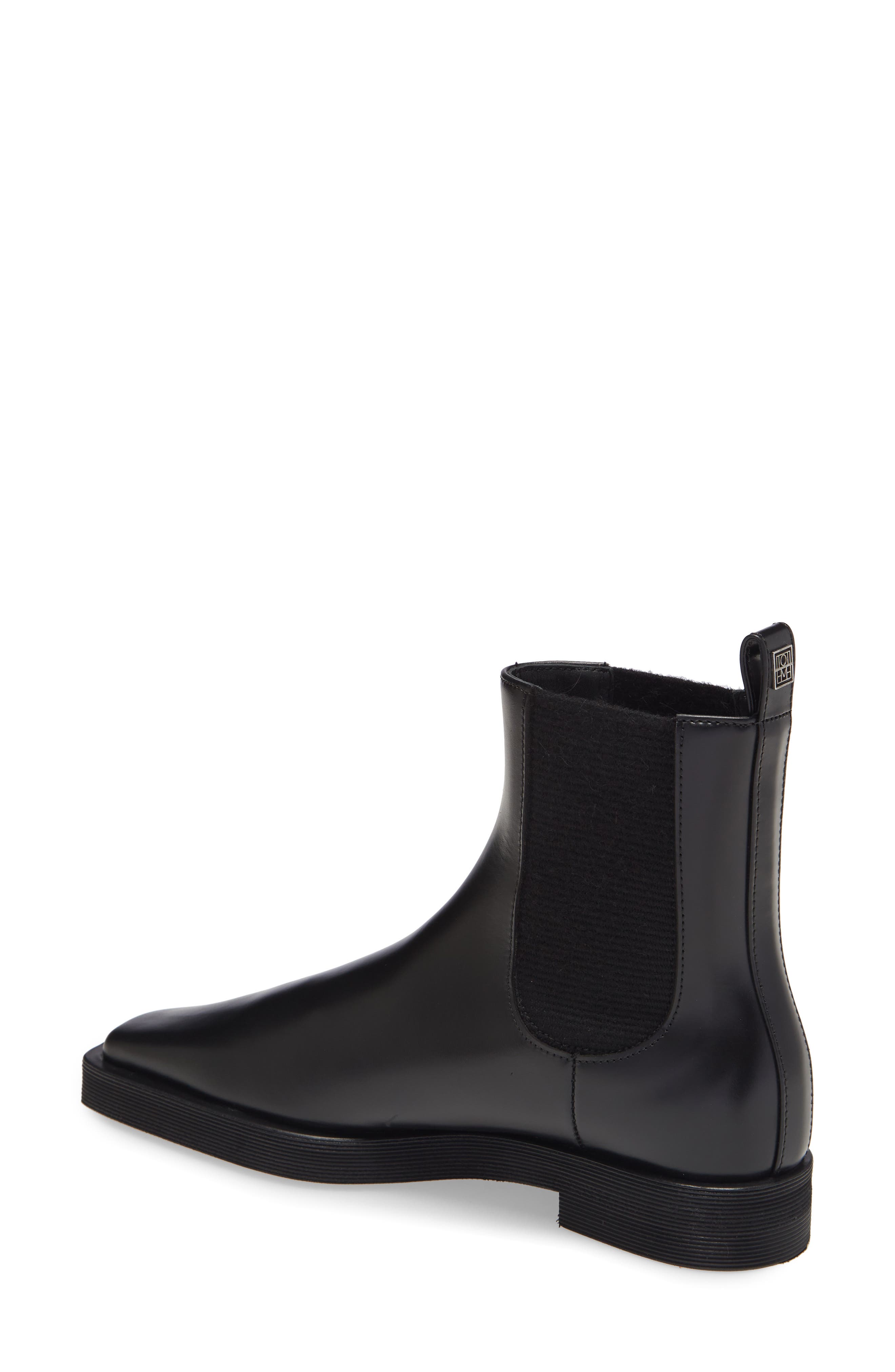 TOTEME Square Toe Chelsea Boot, Alternate, color, 