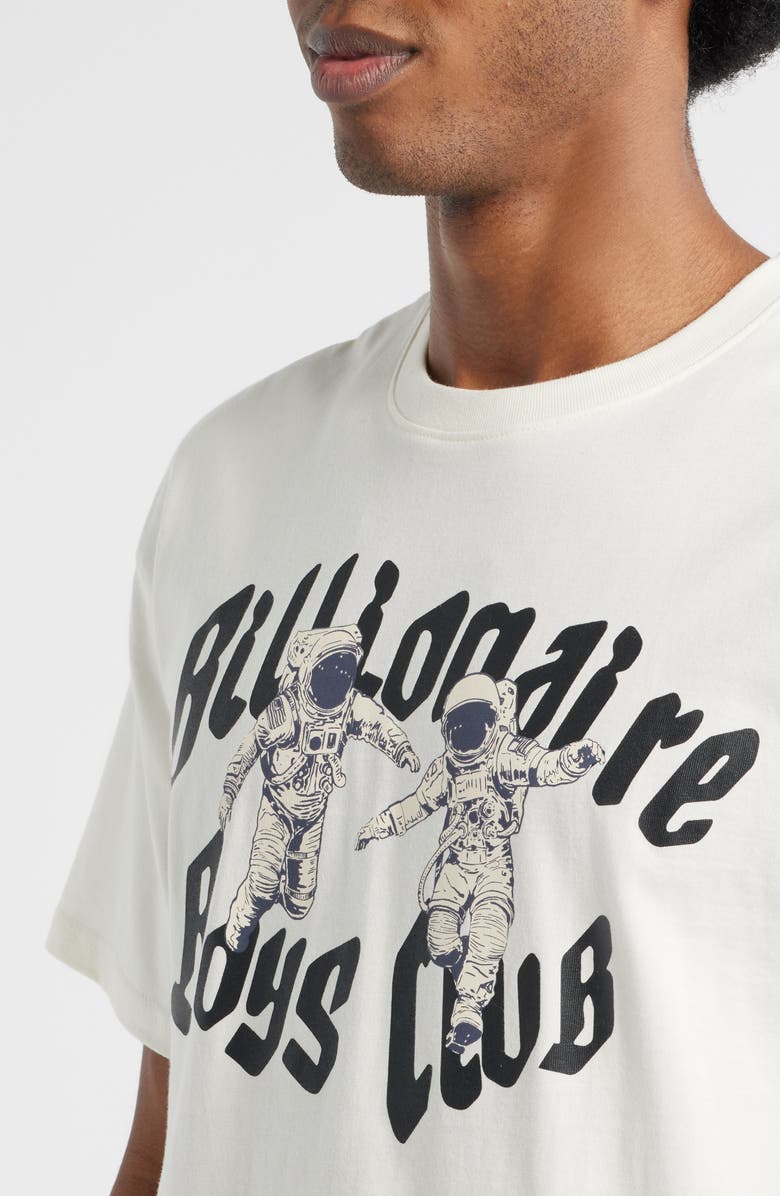 Billionaire Boys Club BB Flyers Astronaut Cotton Graphic T-Shirt, Alternate, color, Whisper White