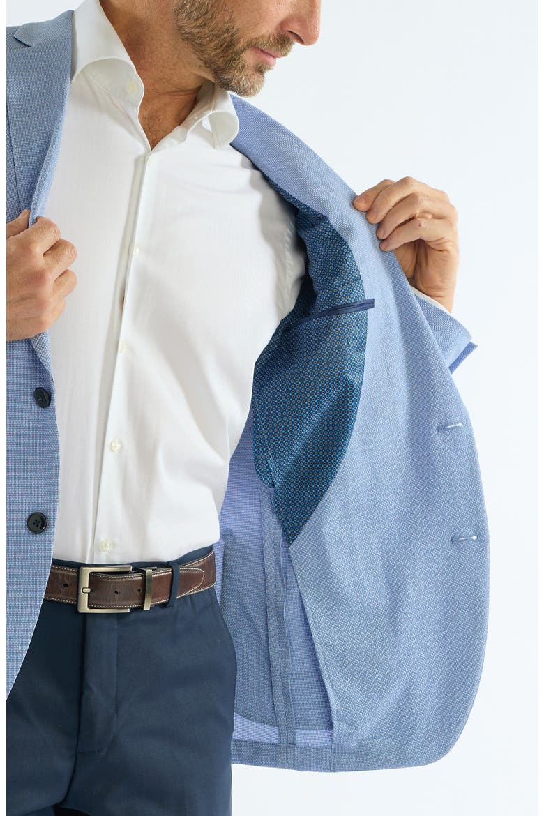 Check Seersucker Sport Coat, Alternate, color, BLUE