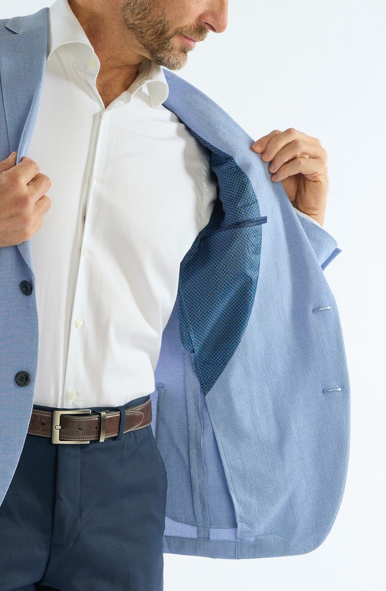 SAVILE ROW CO Check Seersucker Sport Coat, Alternate, color, Blue