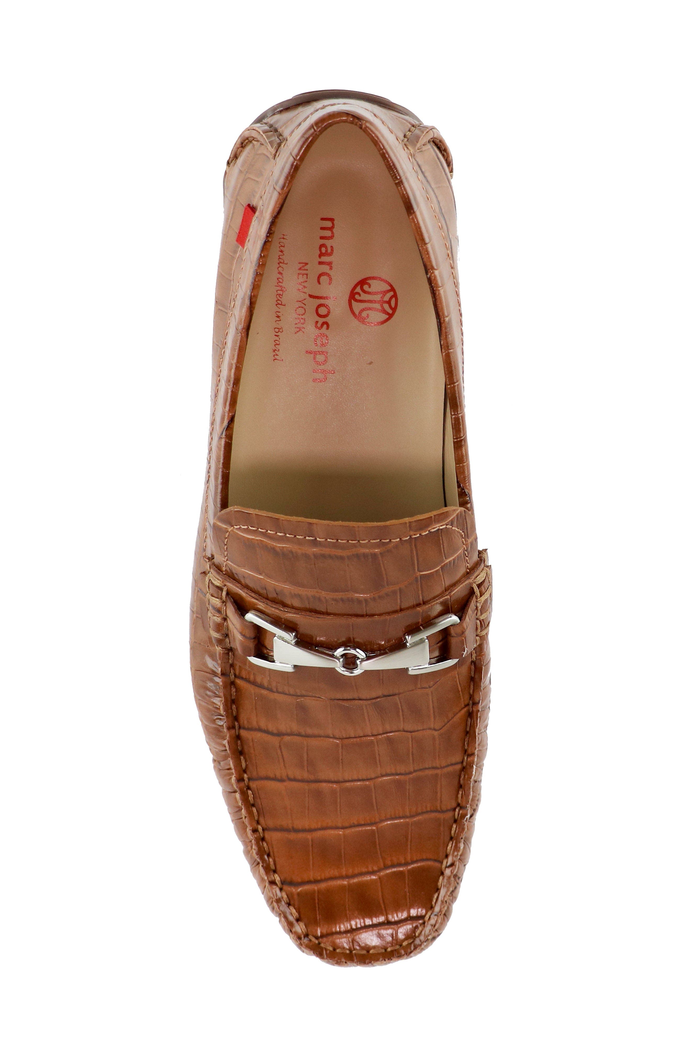 Park Ave 2 Leather Buckle Loafer, Alternate, color, Cognac Croco