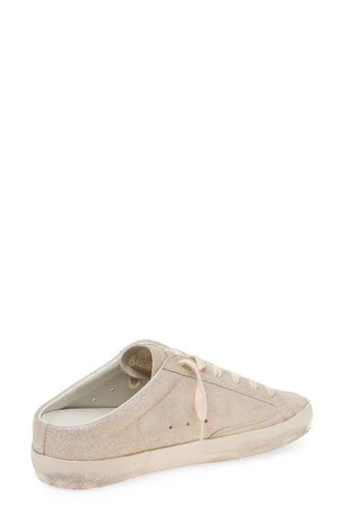 Shop Golden Goose Super-star Sabot Mule Sneaker In Platinum/cream