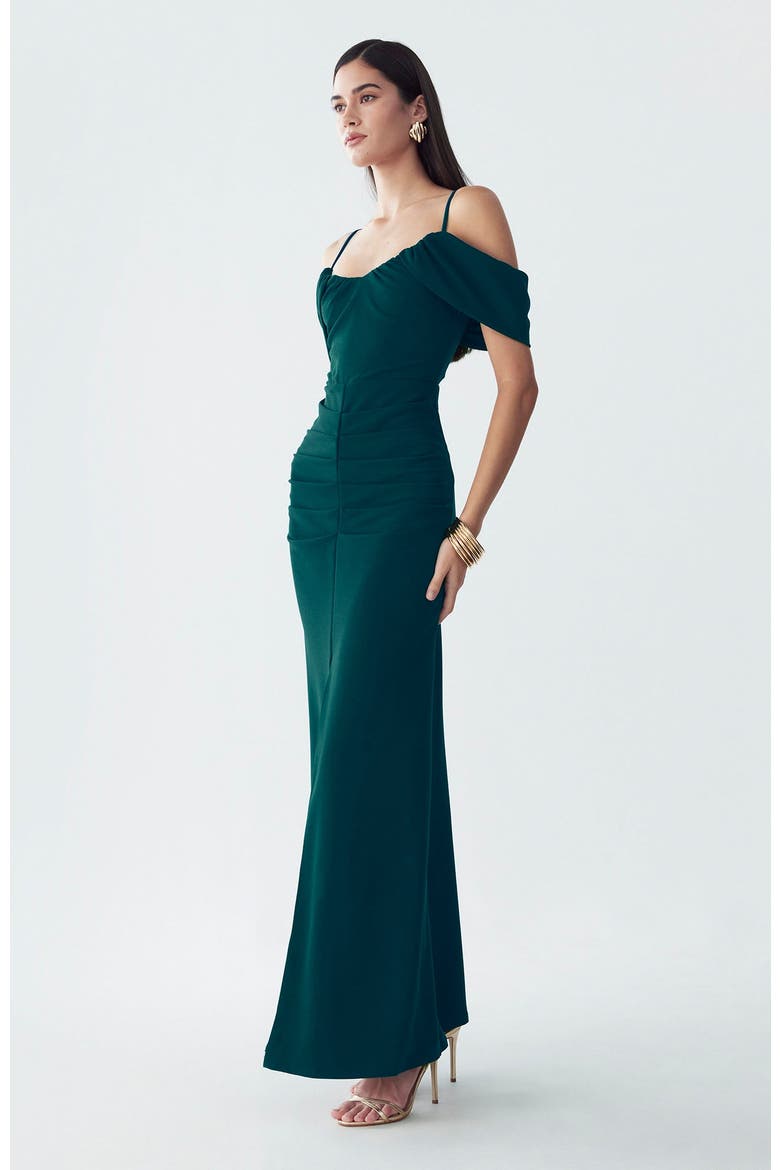 Ida Maxi Dress, Alternate, color, Emerald