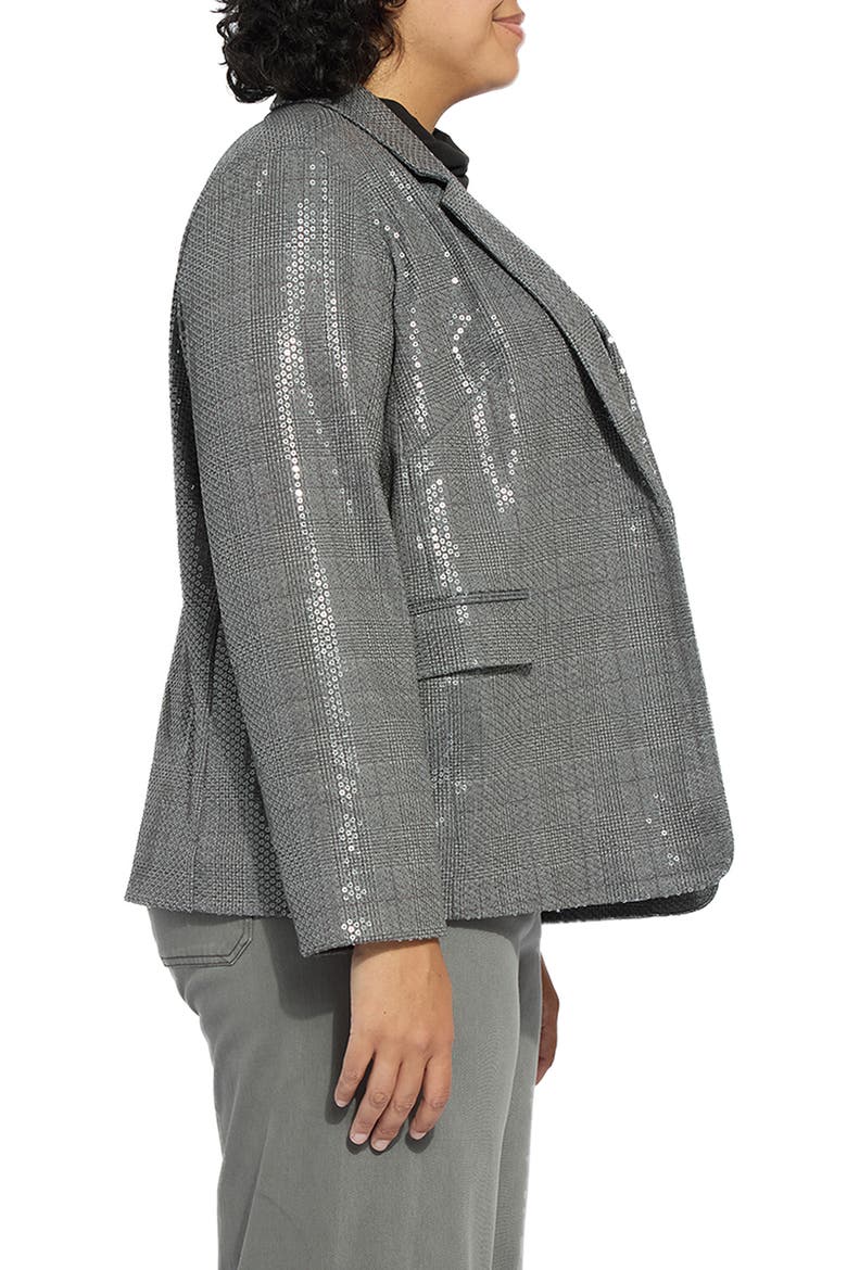 Mireille Sequin Blazer, Main, color, SEQUINED PRINCE OF WALES