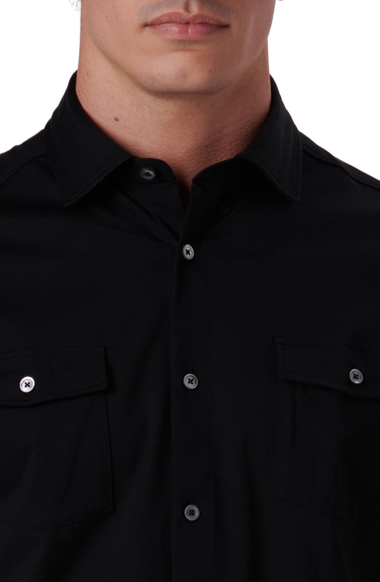 Bugatchi OoohCotton<sup>®</sup> Short Sleeve Button-Up Shirt, Alternate, color,