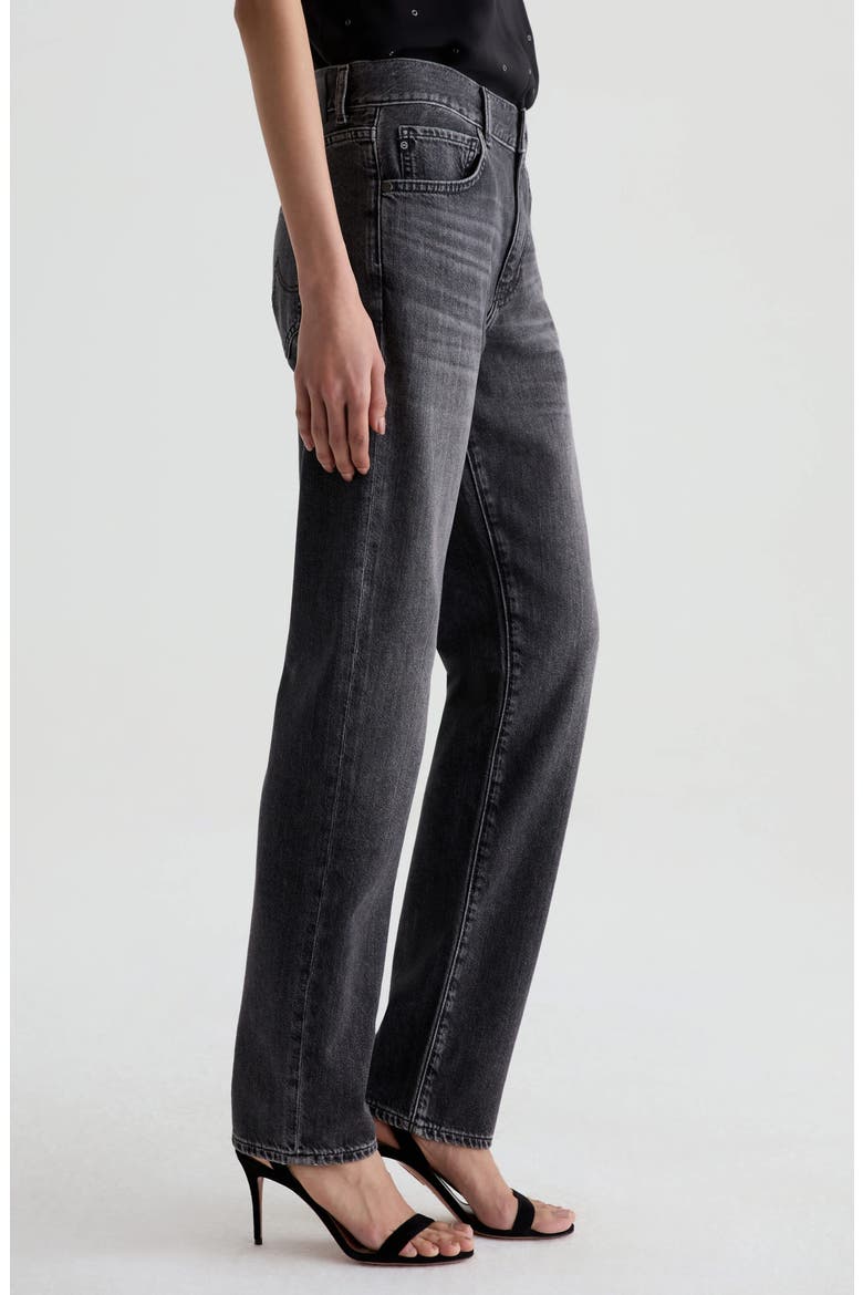 The Boyfriend High Waist Straight Leg Jeans, Alternate, color, FAREWELL